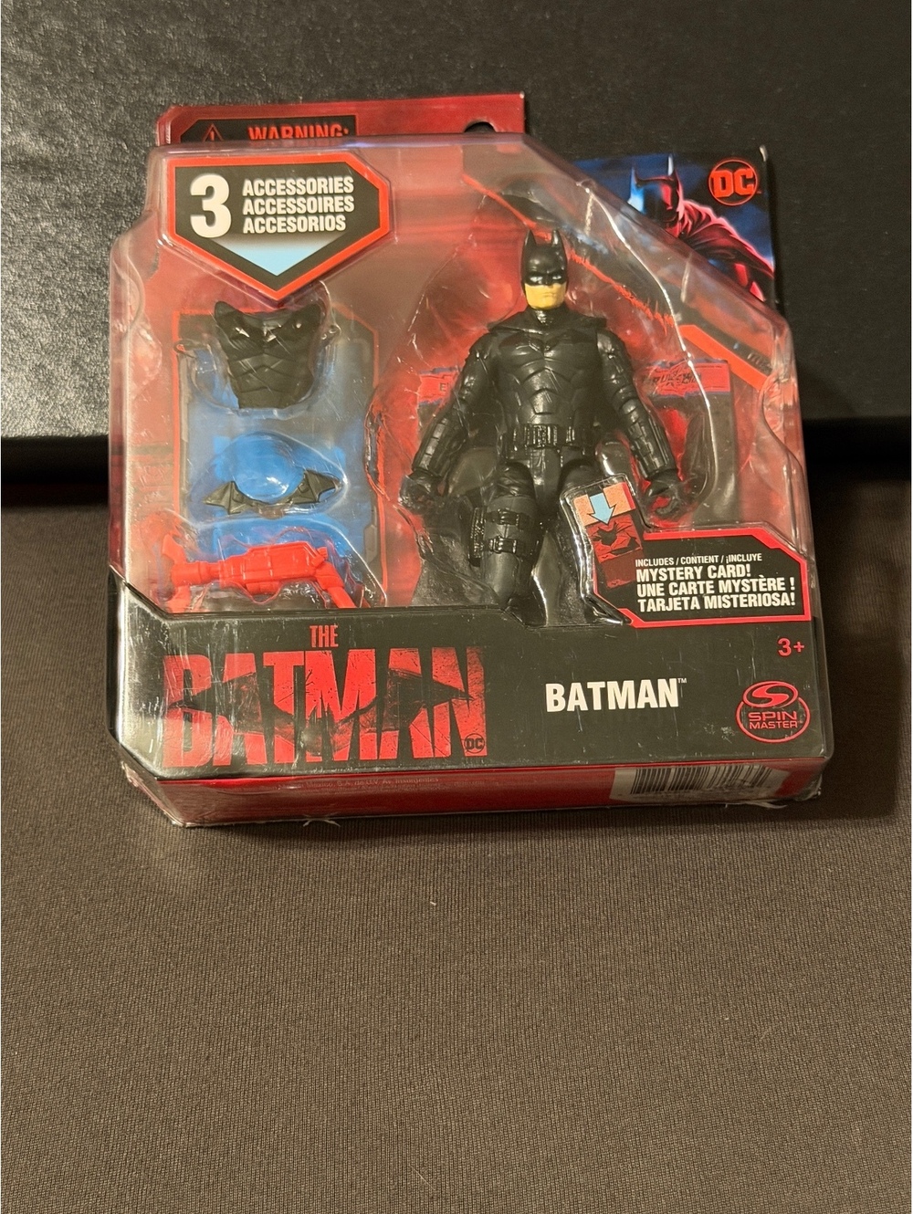 DC Comics; The Batman 4” Action Figure w/ 3 Accessories; New In Package,  A-7